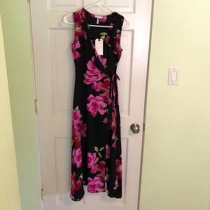 Leith Maxi wrap dress